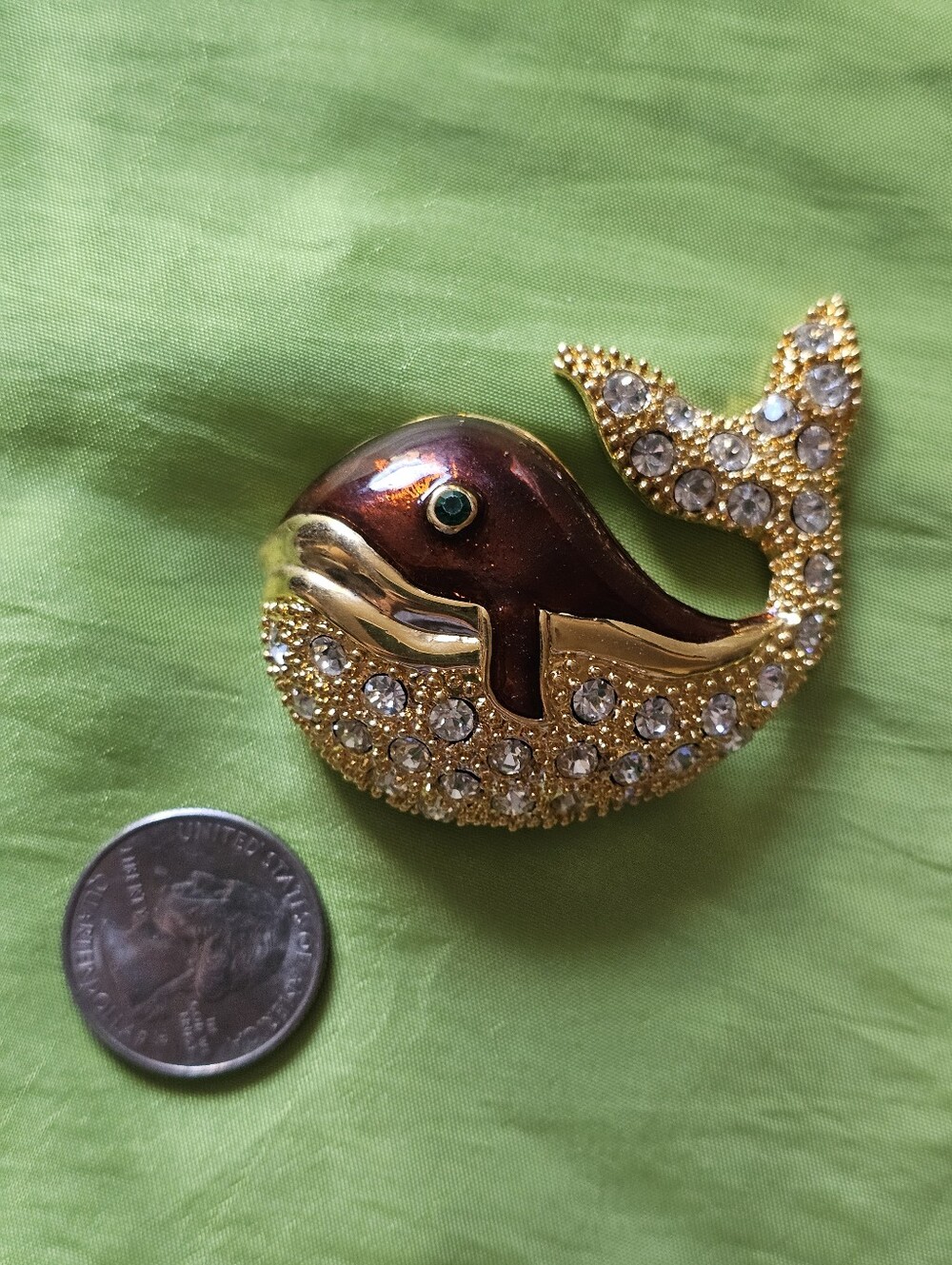 Beautiful Brooche Of A Whale